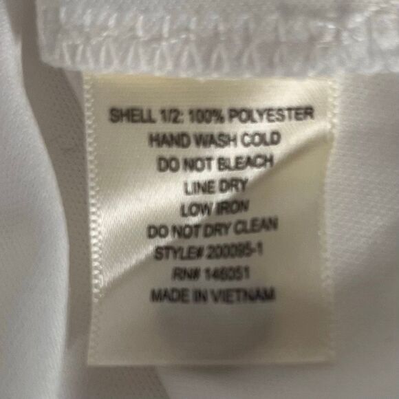 Monteau White Sleeveless Blouse   Size L - Picture 4 of 4